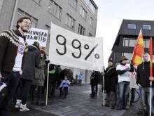 Protest on Iceland